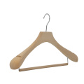 High quality Natural Beech Wood Hangers clothes coat hanger wooden For Display